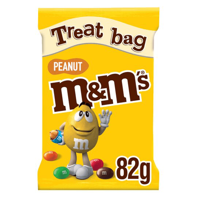 M&amp;M&#039;s Crunchy Peanut &amp; Milk Chocolate Bites Treat Bag 82g