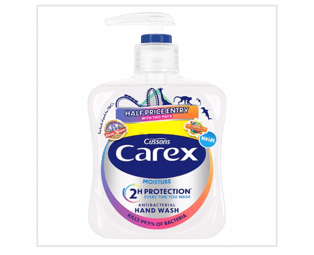 Soap, Handwash, Carex Moisture Antibacterial Hand Wash 250ml