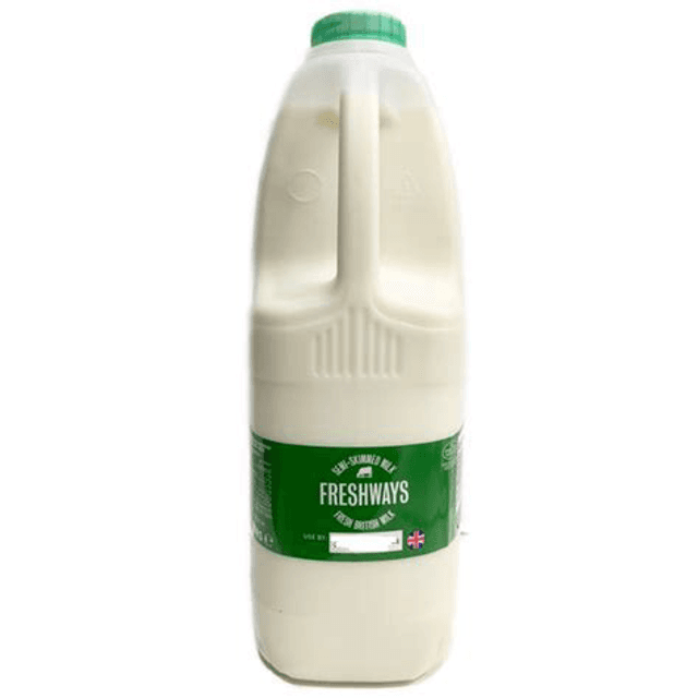 2L Semi skimmed milk, Freshways