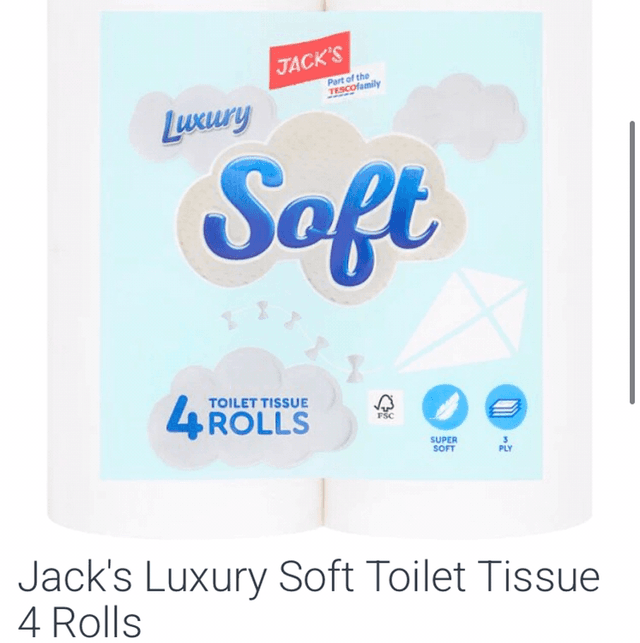 Toilet tissue 4 Rolls, Jacks
