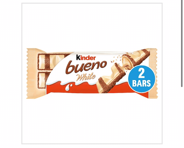 Kinder Bueno White Milk and Hazelnuts 39g