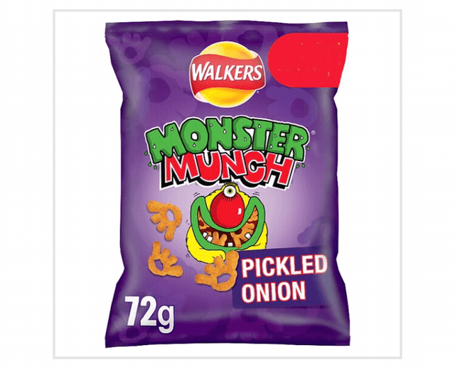 Walkers Monster Munch Pickled Onion Snacks 72g