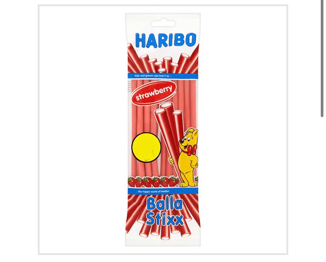 HARIBO Strawberry Balla Stixx Bag 140g