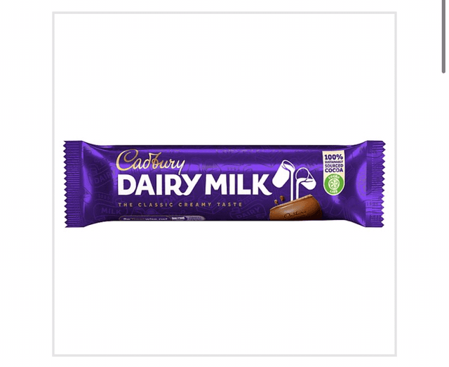 Cadbury Dairy Milk Chocolate Bar 45g
