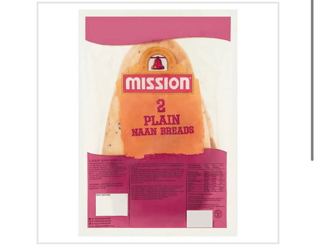 Mission 2 Plain Naan Breads