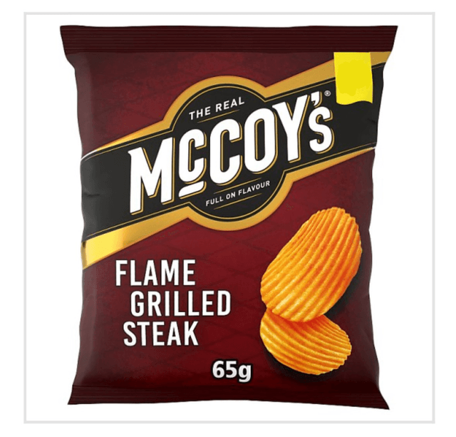 McCoy&#039;s Flame Grilled Steak Sharing Crisps 65g