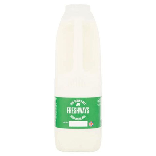 1L semi skimmed milk, Freshways