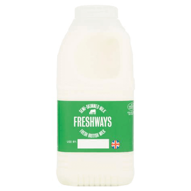 1 pint semi skimmed milk, Freshways 