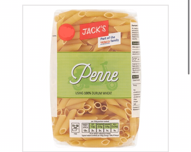 Pasta, Jack&#039;s Penne 500g