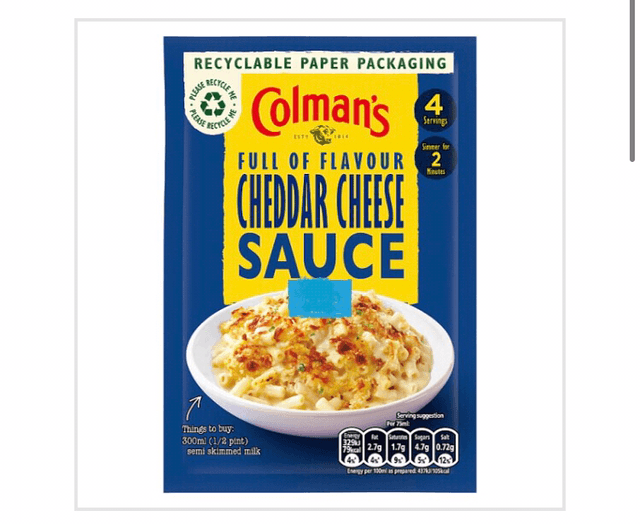 Colman&#039;s Cheddar Cheese Sauce Mix 40g