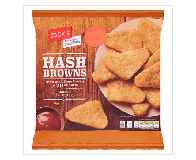 Hash browns, Jack&#039;s Hash Browns 700g