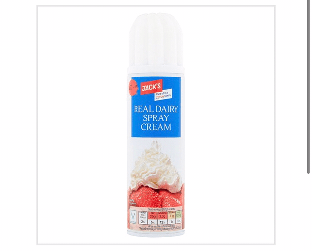 Jack&#039;s Real Dairy Spray Cream 250g 