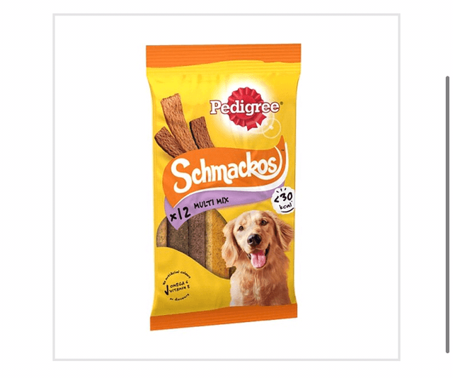Pedigree Schmackos Adult Dog Treats Multi Mix 12 Strips 86g