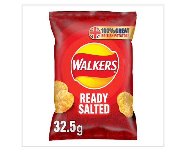 Walkers Ready Salted Crisps 32.5g