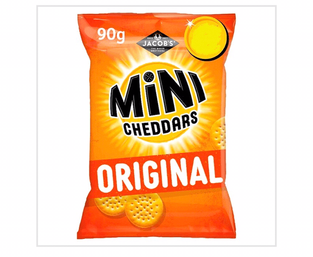 Jacob&#039;s Mini Cheddars Original Snacks 90g