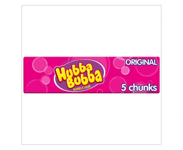 Gum, Hubba Bubba Original Flavour Bubble Gum 5 Chunky Chews