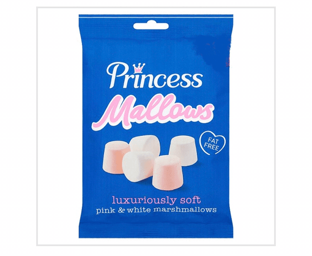 Marshmallows, Princess Mallows Pink &amp; White Marshmallows 150g