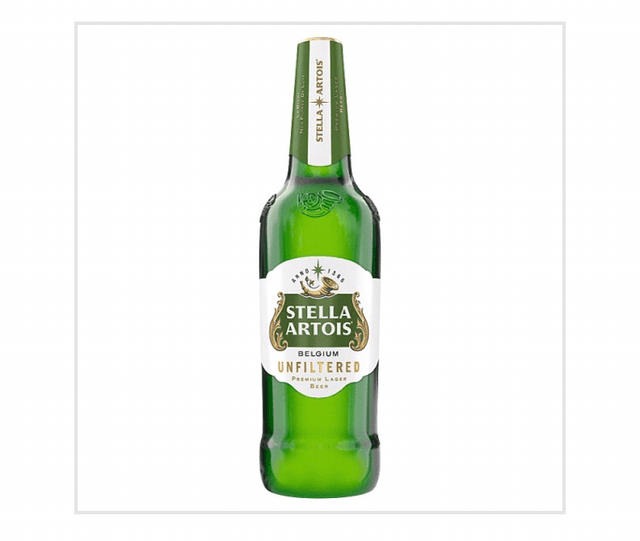 Stella Artois Belgium Unfiltered Premium Lager Beer 620ml