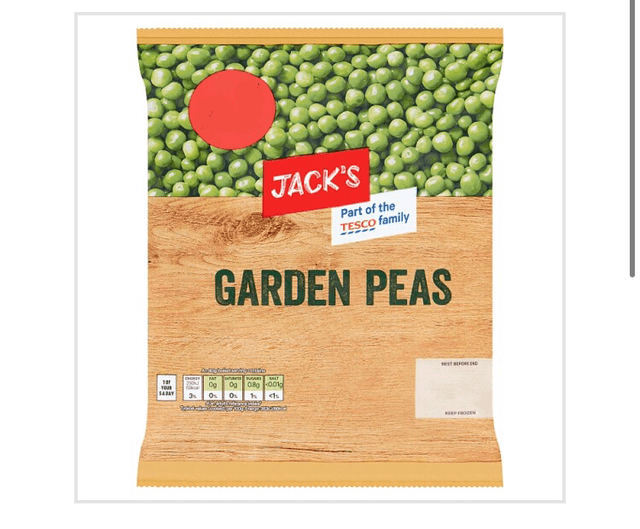 Peas, Jack&#039;s Garden Peas 500g 