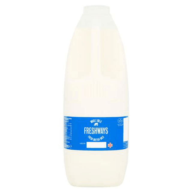 2L Whole milk, Freshways