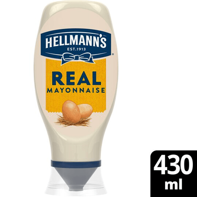 Mayonnaise, Hellmann&#039;s Squeezy Mayonnaise Real 430ml 
