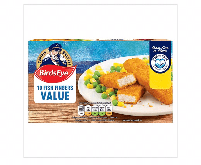 Birds Eye 10 Fish Fingers Value 250g 