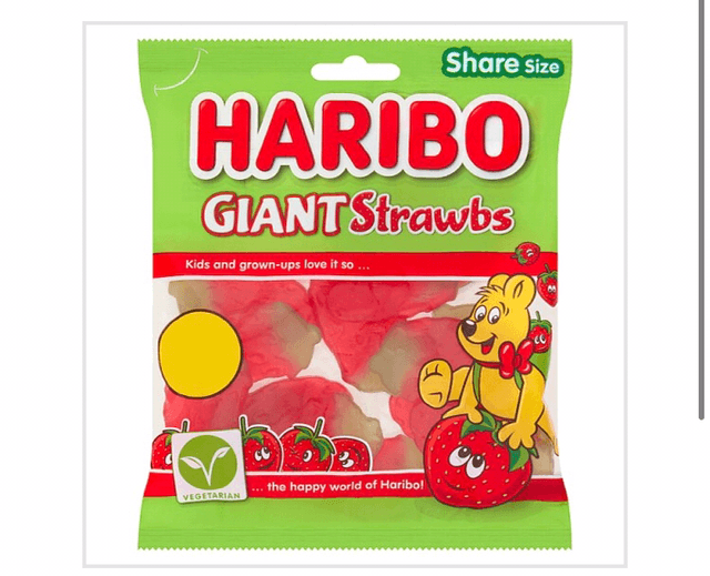 HARIBO Giant Strawbs 140g