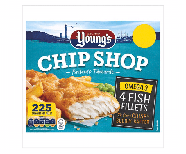 Young&#039;s Chip Shop 4 Fish Fillets 400g