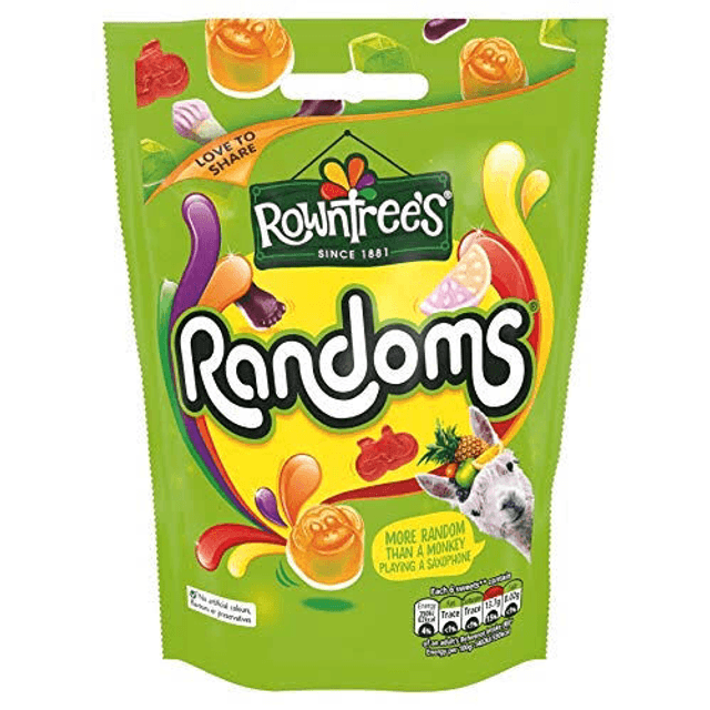 Rowntree&#039;s Randoms Sweets Sharing Bag 120g