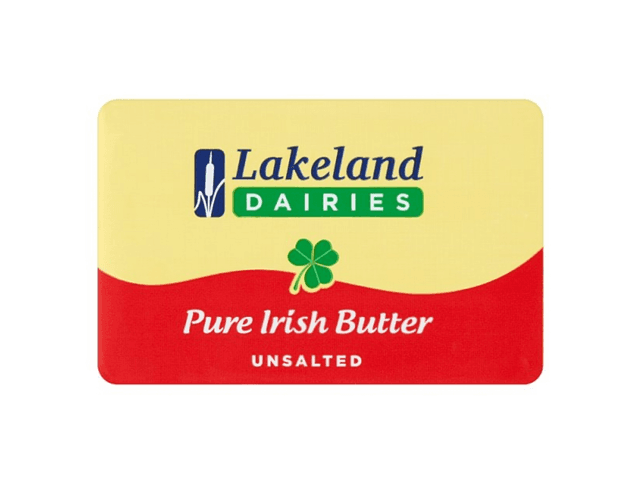 Butter, Lakeland Dairies Pure Irish Butter Unsalted 250g