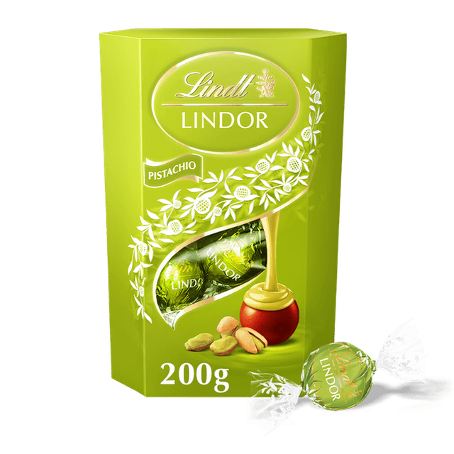 Lindt LINDOR Pistachio Milk Chocolate Truffles 200g