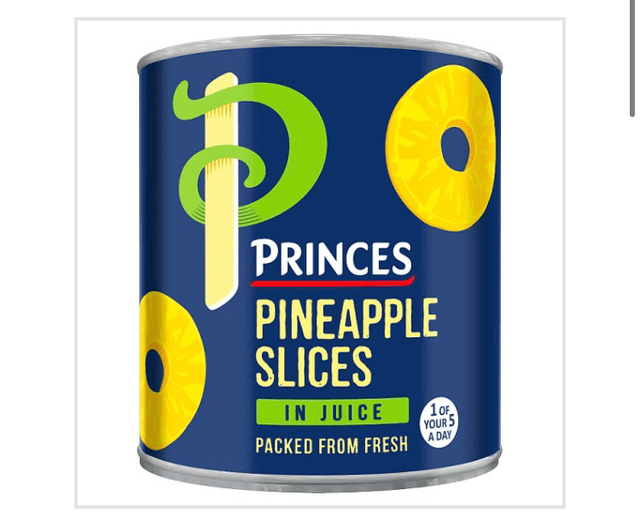 Pineapple, Princes Pineapple Slices in Juice 432g