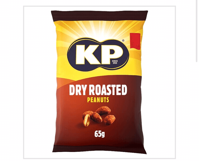 Nuts, KP Dry Roasted Peanuts 65g