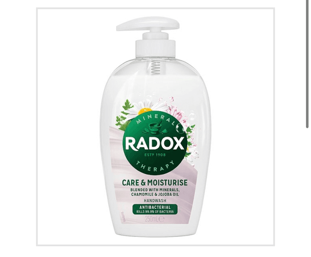 Soap, Handwash, Radox Care &amp; Moisturise Antibacterial Handwash 250 ml