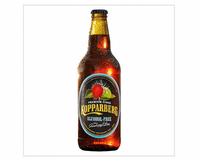 Kopparberg Alcohol-Free Premium Cider with Strawberry &amp; Lime 500ml