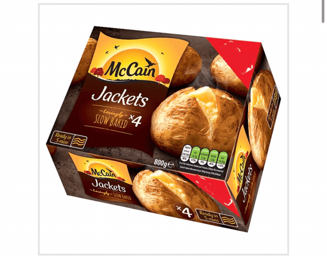 Jacket potatoes, McCain Jacket potatoes x4